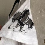 2000s white black graphic tee Tshirt top short sleeve Photo 3