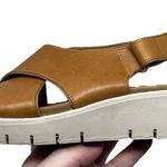 Clarks Unstructured “Un Karely Sun” Brown Leather Sandals Women’s 7M Photo 13