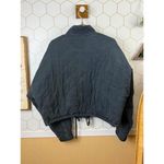 BLANK NYC Charcoal Cropped Full Zip Quilted Jacket - Size - Large Photo 1