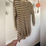Jessica Simpson  Tan and Black Striped Cardigan Photo 3