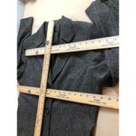 Larry Levine  Blazer Womens Size 10 Gray Black Herringbone Lined Career Jacket Photo 8