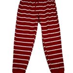 LuLaRoe  Pants Womens Large Red White Jogger Sweatpants Casual Lounge‎ Athleisure Photo 0