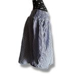 Revamped  Blue and White‎ Relaxed Smocked Off Shoulder Blouse Large Photo 5