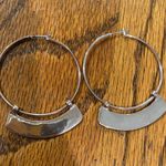 American Eagle Rose Gold Slide Hoop Earrings Photo 0