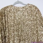Chico's NEW gold Sequin long-sleeve open front Jacket blazer, 1 (M/8) Photo 7
