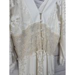 Anthropologie Farm Rio Solana Cutout Open Shoulder Midi Dress SIZE MEDIUM Photo 9