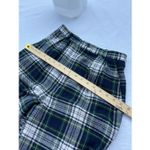 1970’s vintage plaid high waisted cuffed at ankles wool Blue Photo 4
