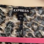 EXPRESS Draped Cheetah Print Sleeveless Top Photo 2