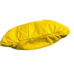 Morelle Yellow Leather Shoulder Bag Bow Accent Slouchy Hobo Bag Purse EUC Photo 3