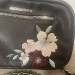 Rampage  Black Crossbody Bag  floral‎ Embroidered Chain strap Zip close Photo 2