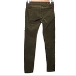 CAbi skinny cords #3567 moss olive green size 0 gorpcore corduroy fall office Photo 4