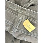 American Eagle  Distressed High Rise Cuffed Mom Shorts in Black Size 16 NWT!!! Photo 3