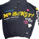 Mr. Beast Investor Club World Wide Black Graphic Hoodie Size Large Photo 1