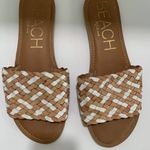 Anthropologie  Matisse Saltwater Tan White Woven Sandals 10 Leather SEE PHOTOS Photo 2