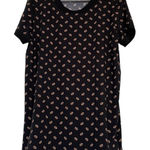 LuLaRoe  Black Mini Football Classic Shirt UNICORN SUPERBOWL Size 2XL EUC #1983 Photo 0