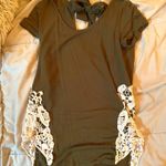 Dry Goods olive green lace top Photo 0