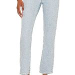 Lovers + Friends REECE HIGH RISE SLIM Straight Light Wash Size 26 Slightly Distressed Photo 0