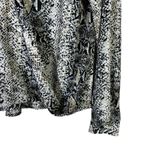 Endless Rose Snake Sleeve Surplice Top Womens M Black Tan Long Sleeve Gothic Photo 3