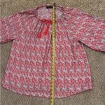 Lane Bryant Floral Peasant Blouse 14 Party Boho Chic Coastal Granddaughter Style Photo 5