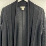 White + Warren 100% Cashmere Sweater Women's Size Small Black Cardigan Classy Photo 1