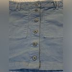 American Eagle  2 Blue Corduroy Super High Rise A Line Skirt Photo 1