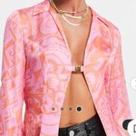 ASOS Womens  Design Slim Fit Long Sleeve Shirt With Hardware Fastening Photo 1