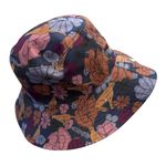 Quagga Green Label Floral Cheetah Wide Brim Bucket Hat Blue Photo 5