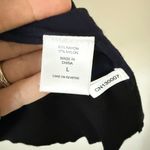 7th Avenue Short Sleeve Sweater with Neck Bow Detail in Navy and Black Size L Blue Size L Photo 4