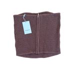 Amanda Uprichard - Vanita Knit Strapless Bandeau Top in Brown Photo 2