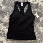 Aerie  Black Racerback Tank Top Built in Bra Medium NWT Photo 1