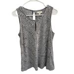 cupio  Gray Textured Knit Sleeveless Top | Women’s Large Photo 1