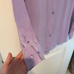 Equipment  Silk Lavender Long Sleeve Button Down Blouse | Size S Photo 3