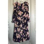 Lauren Ralph Lauren Black Label Floral Long Sleeve V Photo 1