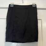 Boohoo  Black Mini slip Skirt with slit size 2. In perfect condition! Photo 2