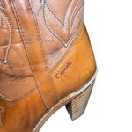Capezio  Womens Brown Leather Heeled Western Cowboy Boots Size 8 M Vintage USA Photo 1