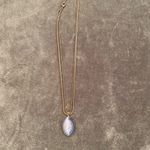#404 Boutique Gold and Blue Pendant Necklace Photo 6