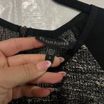 Eileen Fisher  Black Tweed Sleeveless Dress Size Small Photo 3