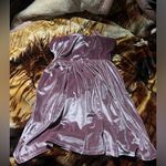 Forever 21  Pale rose velvet pink short Aline dress Photo 2