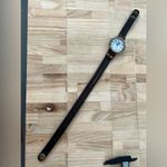 Mathematical Markers Watch Brown Leather Wrap Photo 3