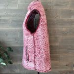 Miami EUC Sherpa burgundy zip down vest with pockets Photo 2
