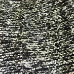 Shopper Tweed Puffer Lined Heavy Winter Coat Jacket Size Large Black White Photo 7