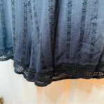 Cotton On  Navy Blue Eyelet Tie Front Romper Crochet Lace Trim S Photo 4