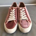 Qupid Pink Velvet Sneakers Photo 0
