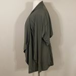 Zuda ZSol Drape Front Cardigan in olive green Size 3X Photo 4