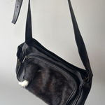 EKA Genuine‎ Leather Satchel Bag Fur Black Western Boho Vintage Legacy Leather Brown Photo 0