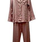 NWT women’s silky pink pajamas set size M Size M Photo 0