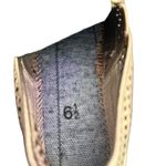 Tory Burch Jesse Gold Metallic Laser Cut Perforated Leather Slip On Shoes Sz 6.5 Photo 3