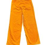 Lapointe High Waisted Wide Leg Crop Stretch Cotton Twill Jeans Orange LKNEW 6 Photo 2