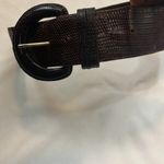 Ann Taylor  brown snake skin print belt size large Photo 3