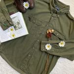 Cherokee VTG green button down shirt Photo 2